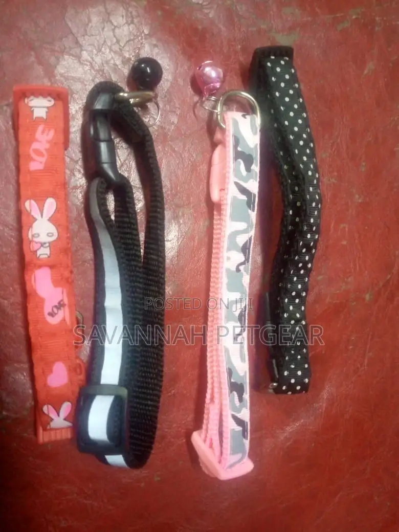 4 PCS Cat Collars With Bell Breakaway Gold Moons