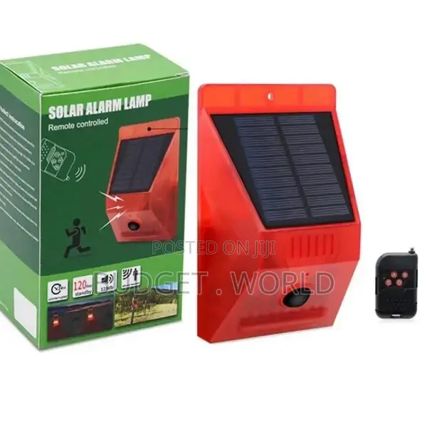 Solar Alarm With Remote Control for Outdoor Security