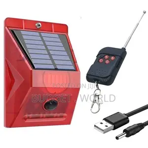 Motion Sensor Alarm Outdoor Solar Powered Security Alarm