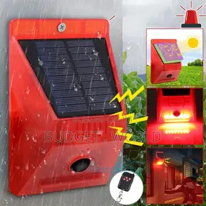 Remote Control Solar Security Alarm