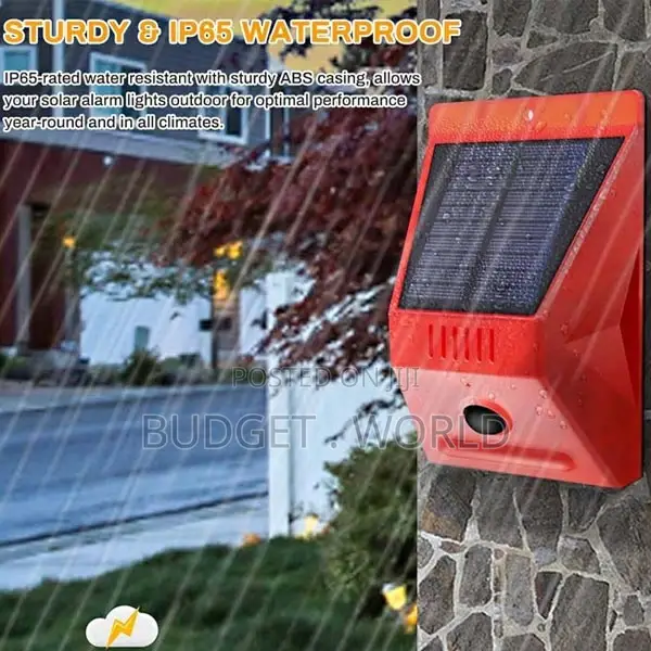 Solar Alarm System With Motion Detection Features#