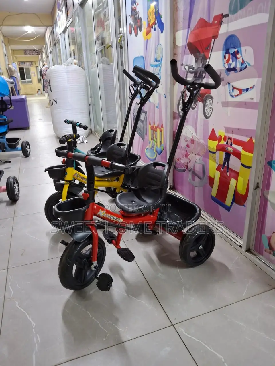 Kids Tricycle With Push Handle