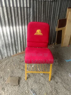 Church Chair, Hot Red With Logo