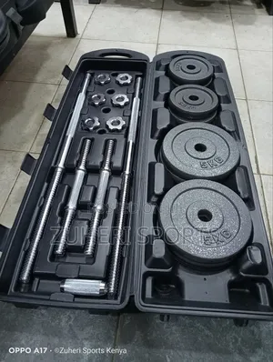 50kg Cast Iron Set Adjustable Weights With Dumbbell