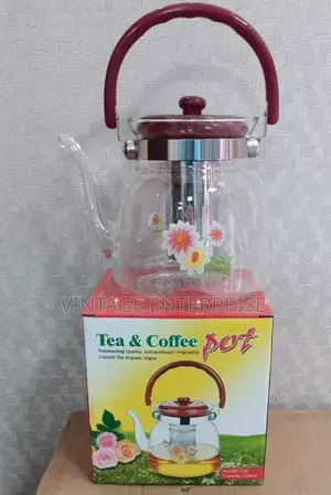 Glass Kettle , Tea and Coffee Glass Pot .