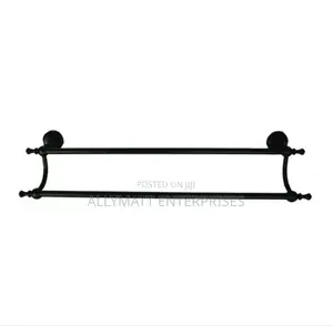 Double Black Towel Rail