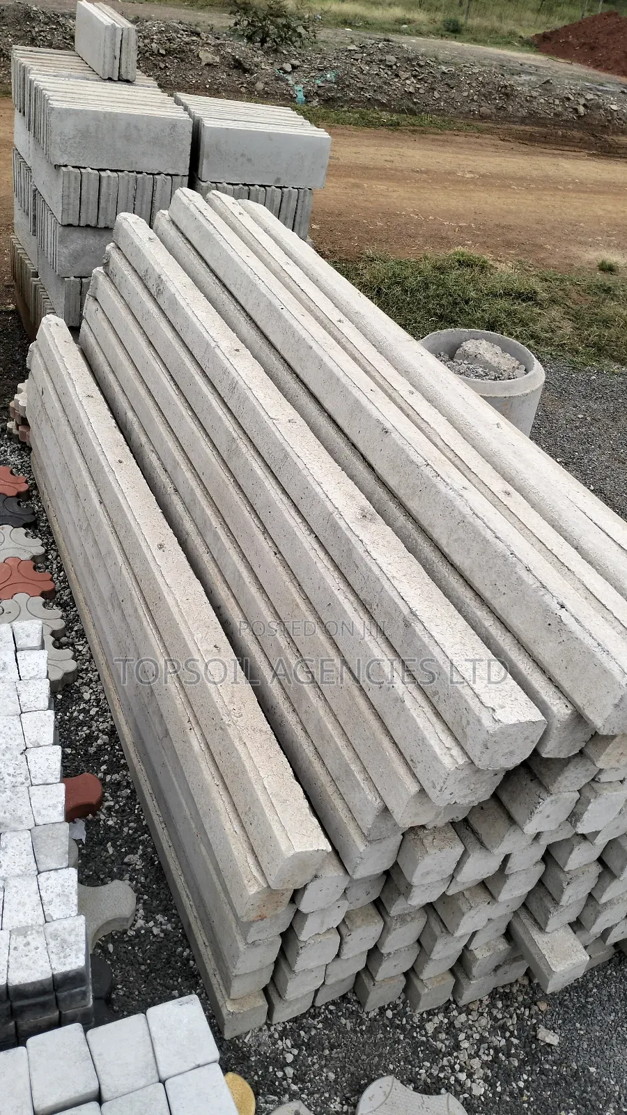 Straight Concrete Fencing Post