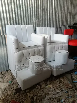 Pedicure Seat, 2 Separate Singles, White 