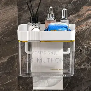 *Luxury Gold Plated Wall Mounted Tissue Box