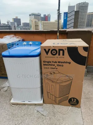 Von Single Tub Semi Automatic Washing Machine 10kg