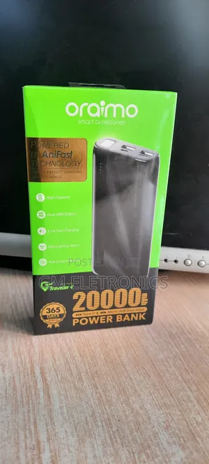 Original Oraimo OPB-P204D Traveler 4 20000mah Power Bank
.