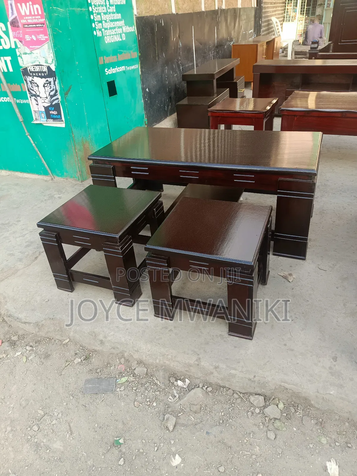 Set of Coffee Table, Dark Brown 