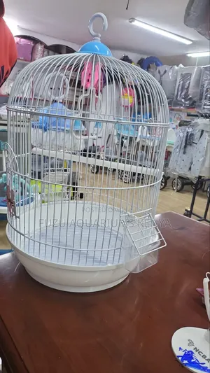 Bird Cage White/Red/Blue
