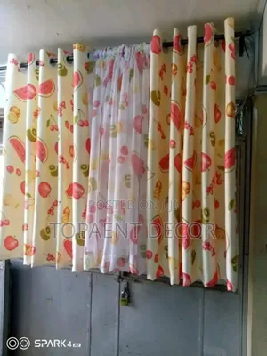 Fruit Themed Ring Curtains and Fruit Sheer