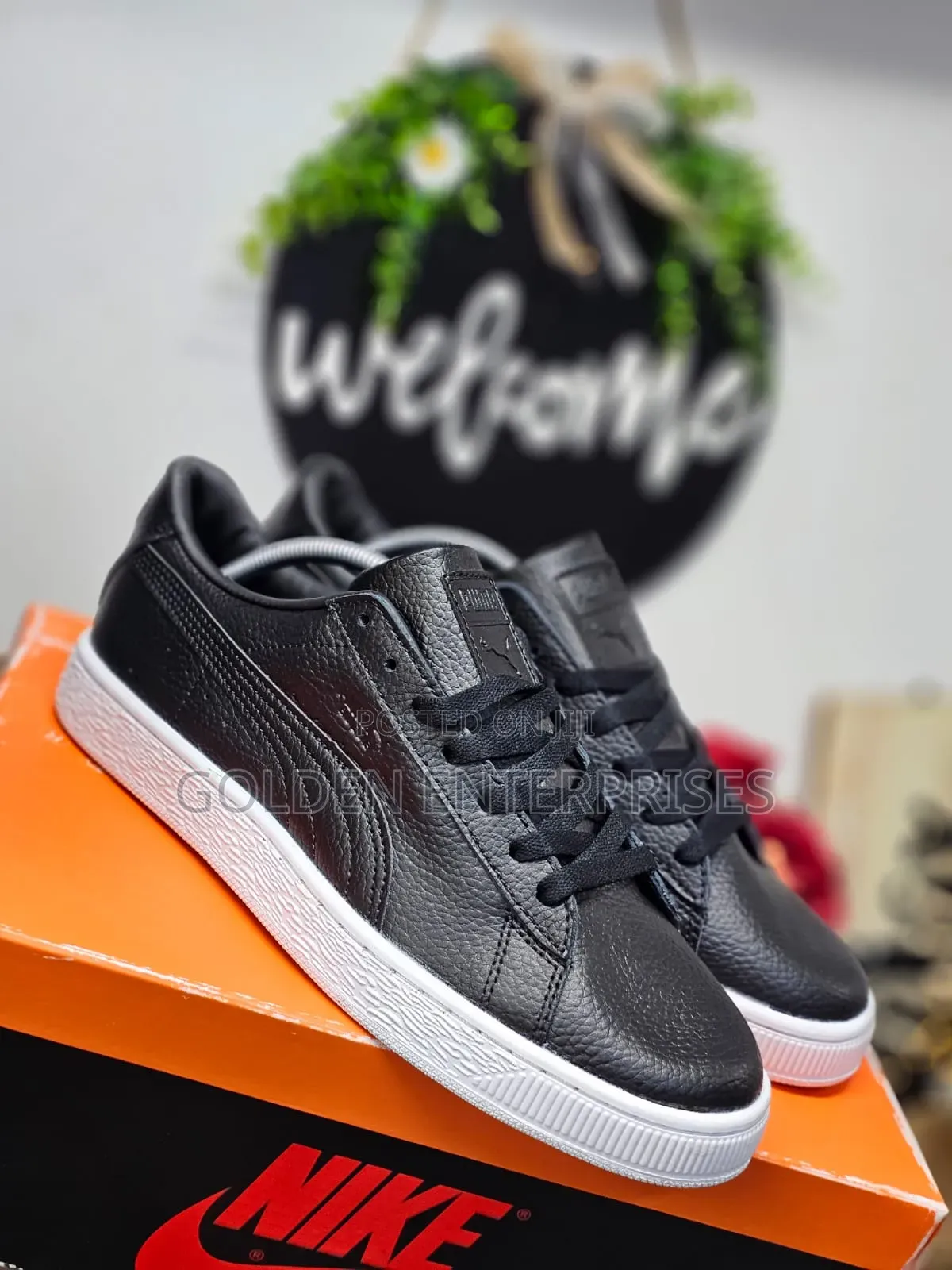 Puma Black Leather