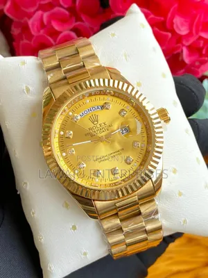 Gold Rolex Gents Watch With Perpetual Calendar