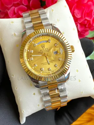 Rosegold Gents Rolex Watch With Perpetual Calendar