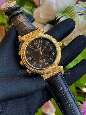Black Strap Double Sided Patek Gents Watch