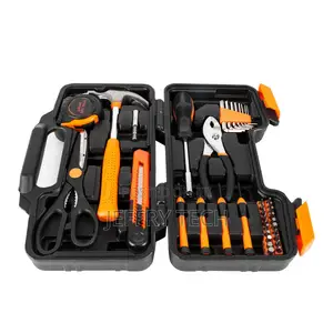 39 Pieces Tool Set General Household Hand Tool Kit Mechanics Repair