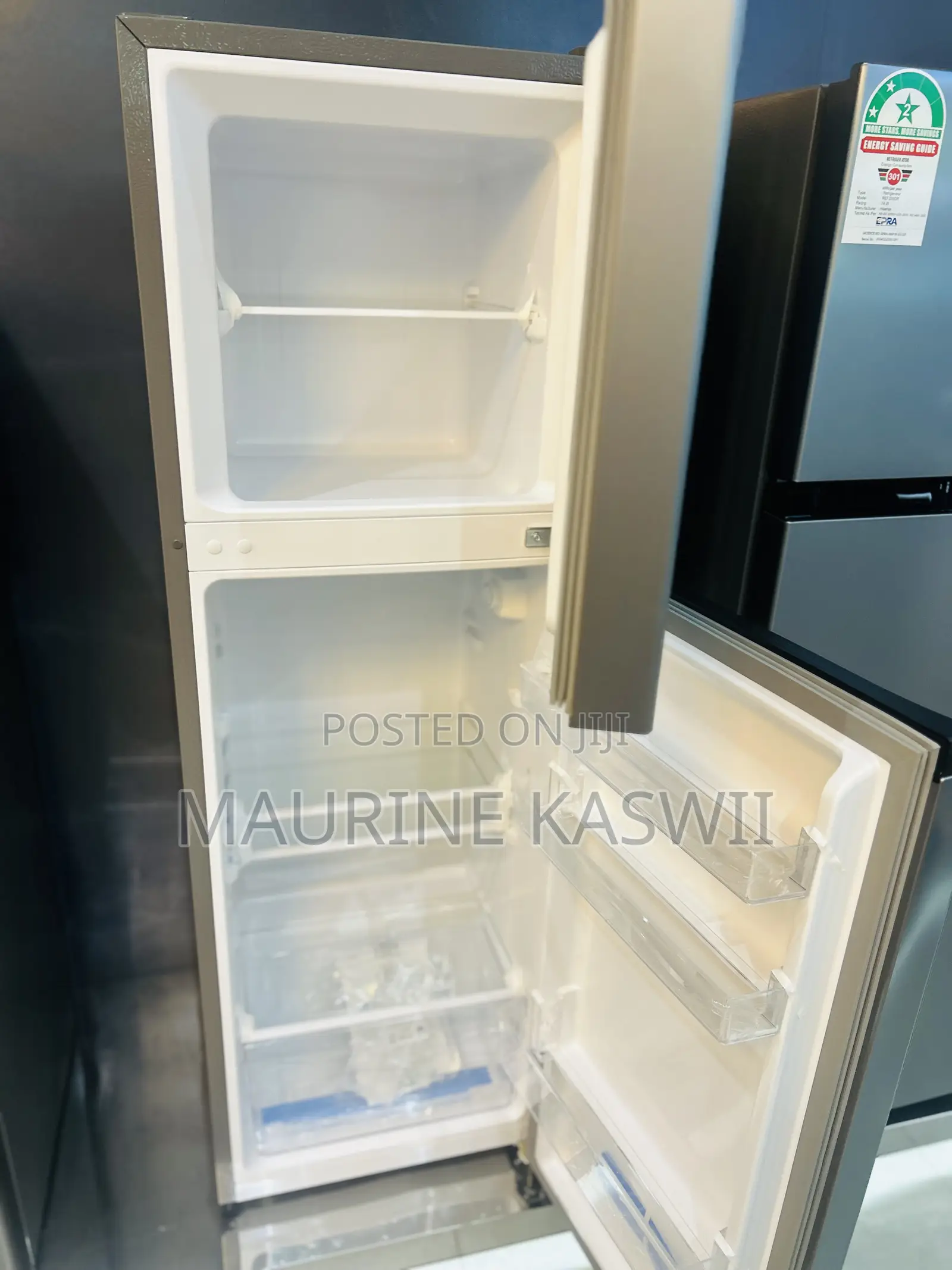 Hisense154l Double Door Fridge Grey