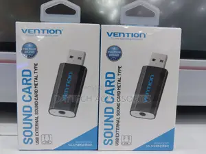 Vention Usb External Sound Card Usb to Aux Jack 3.5mm Earpho