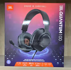JBL Quantum 100 - Wired Over-Ear Gaming Headphones