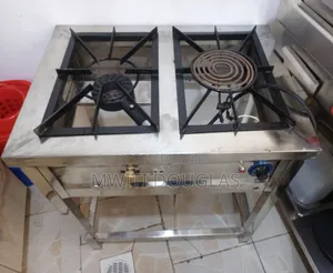 Combined Two Burner Stainless With an Element