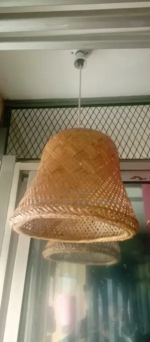 Medium Size Bell Shape Bamboo Pendants Lamp Shade