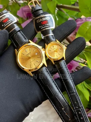 Gold Casio Date Display Watch