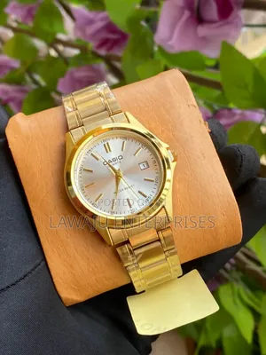 Casio Date Display Gold Watch