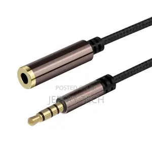Braided 3.5mm Male to Female Extension Audio Adapt