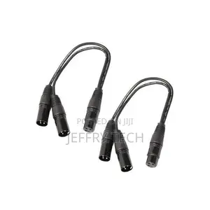 XLR Y-Splitter Cable, 3pin One Female Plug to 2 Male Plug