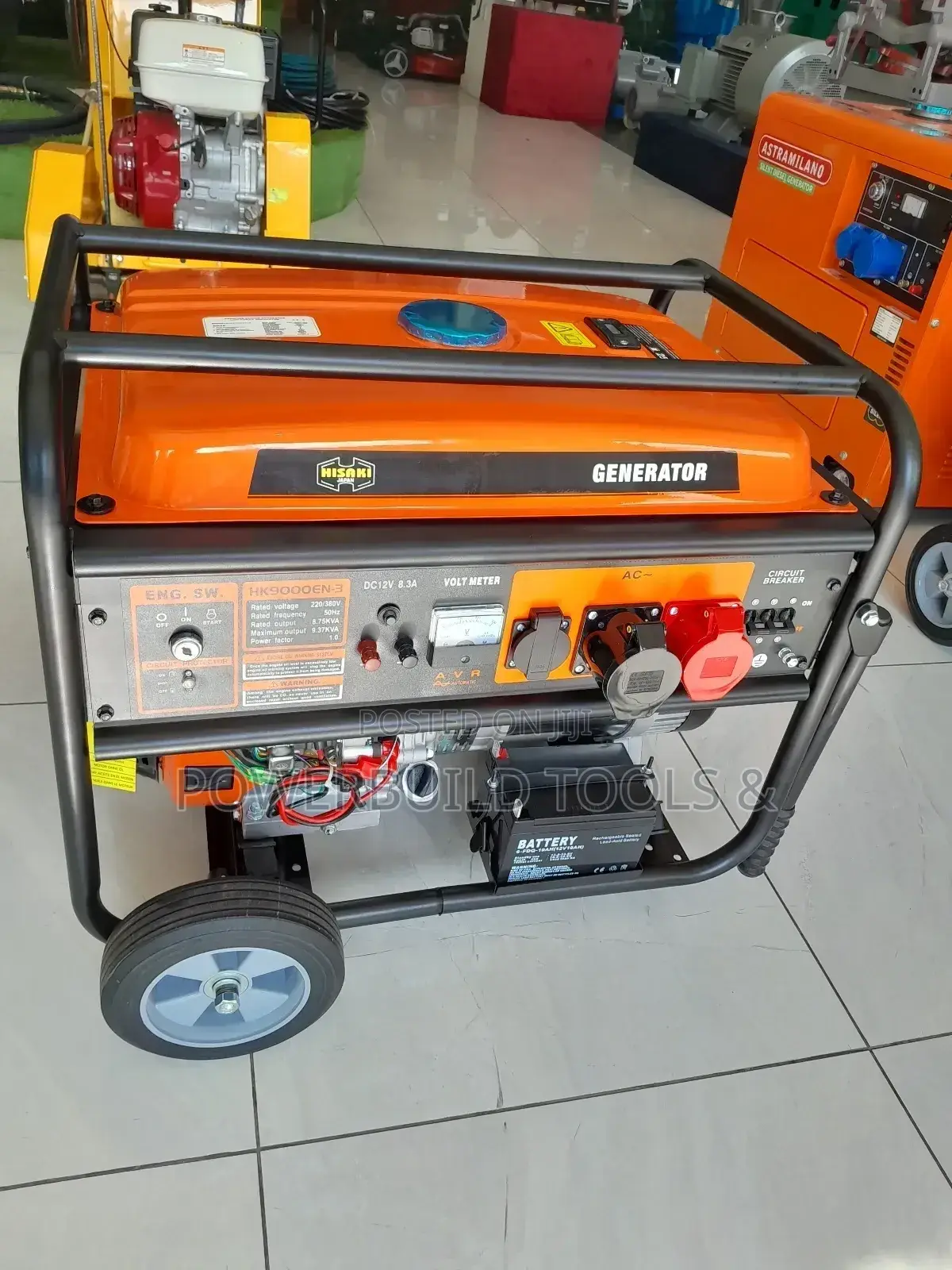 Hisaki 9kva Dual Phase Petrol Generator