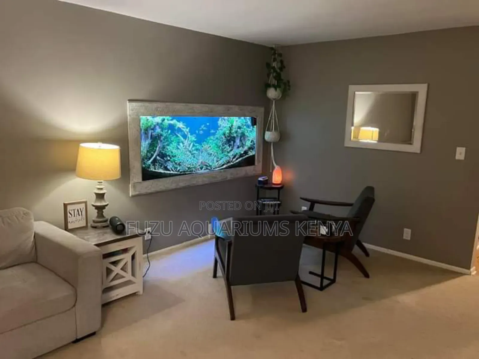 Wall Inbuilt Aquarium