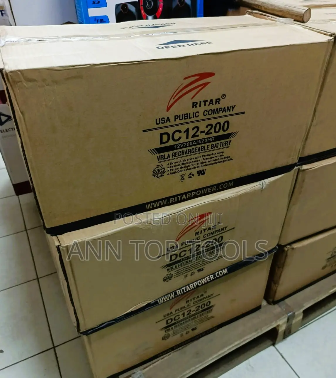 Original Ritar Battery 200ah 12V