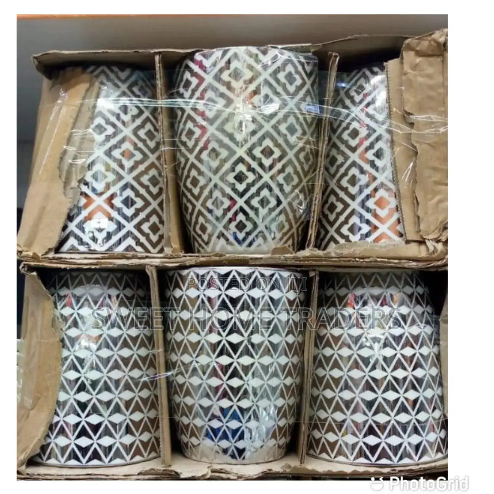 , 6pcs Silver Mugs 350ml*