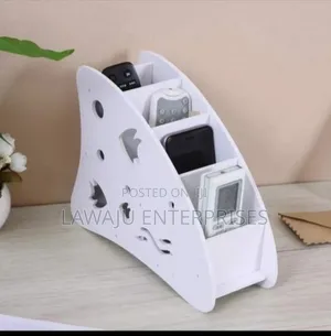 White Remote Organizer