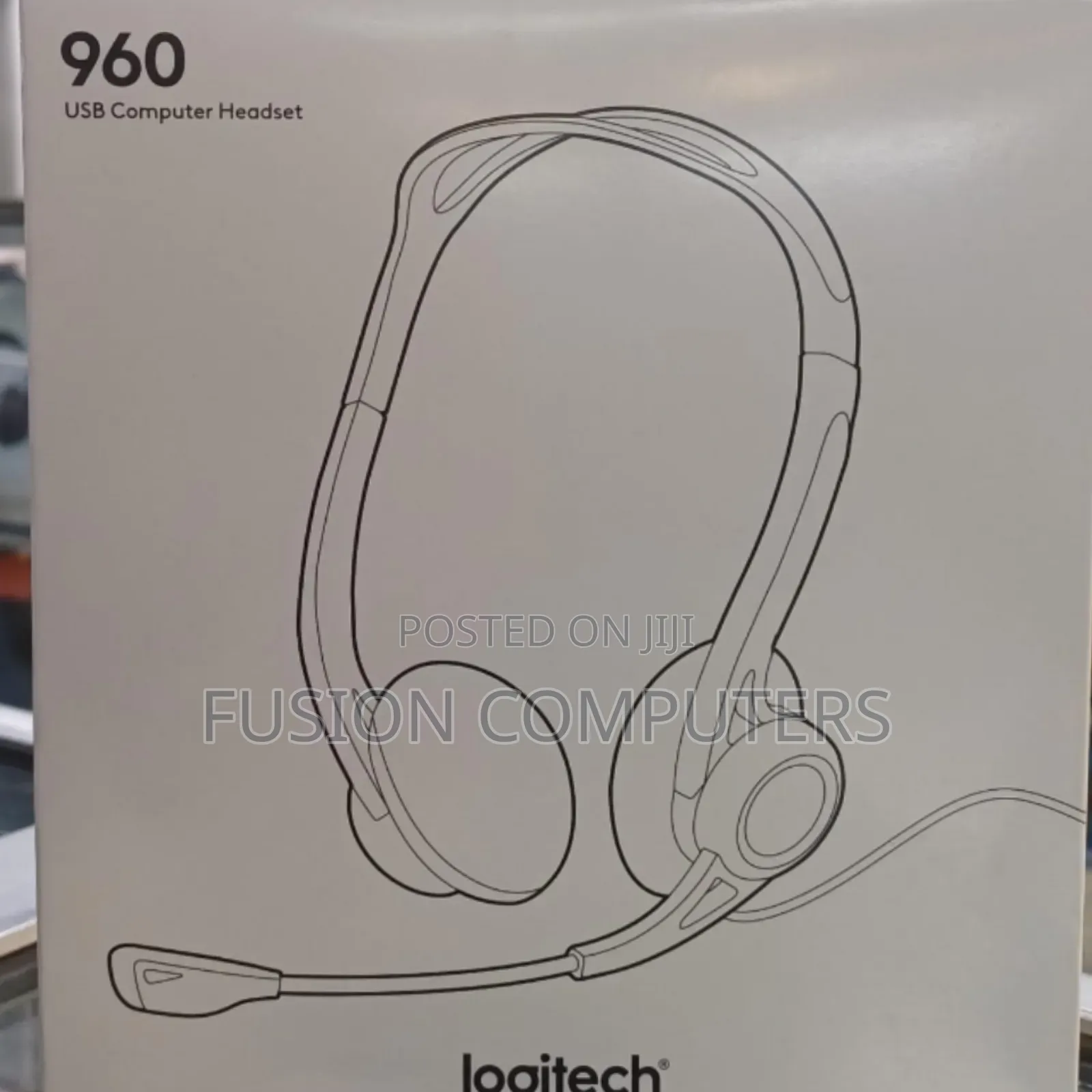 Logitech H960 Office Usb Headset With Noise-Canceling Mic