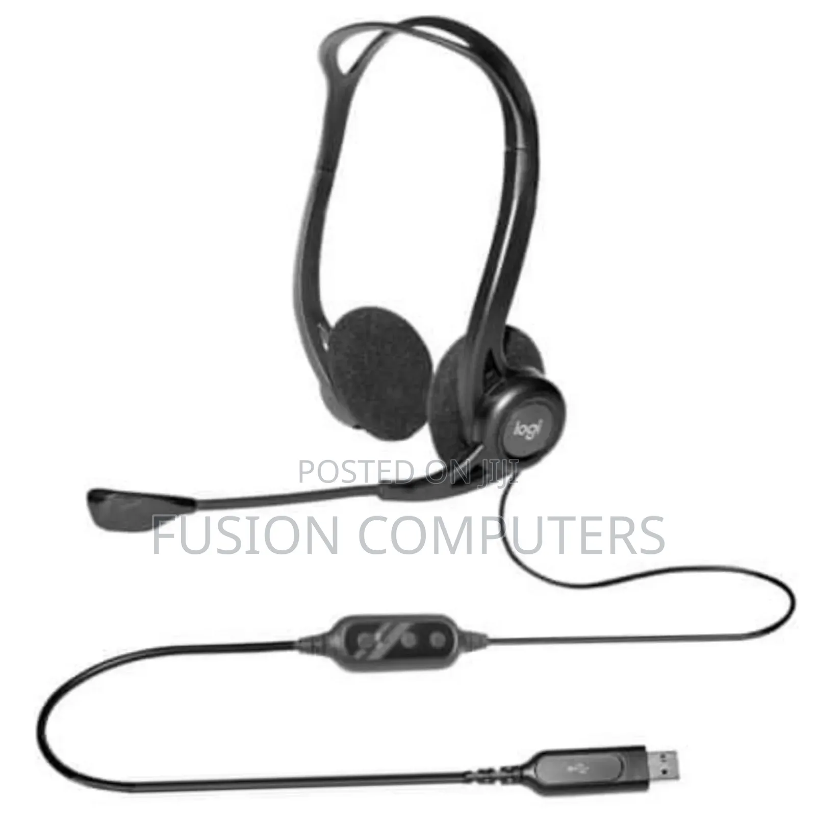 Logitech H960 Office Usb Headset With Noise-Canceling Mic