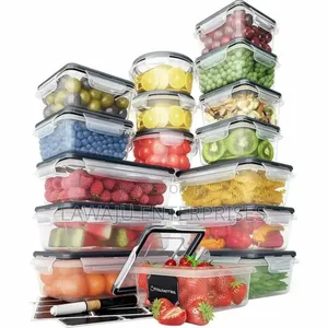 16pcs BPA Free Plastic Airtight Containers