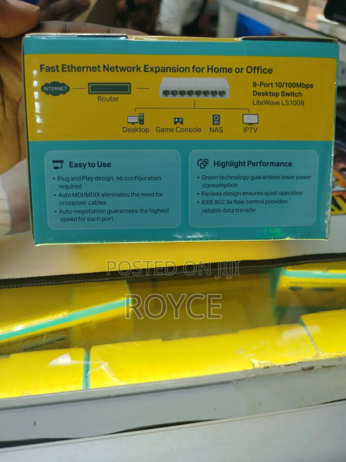 8 Port 10 / 100 MBPS TP Link