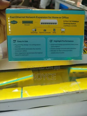 8 Port 10 / 100 MBPS TP Link
