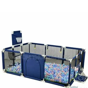Kids Blue Playpen With 50 Balls