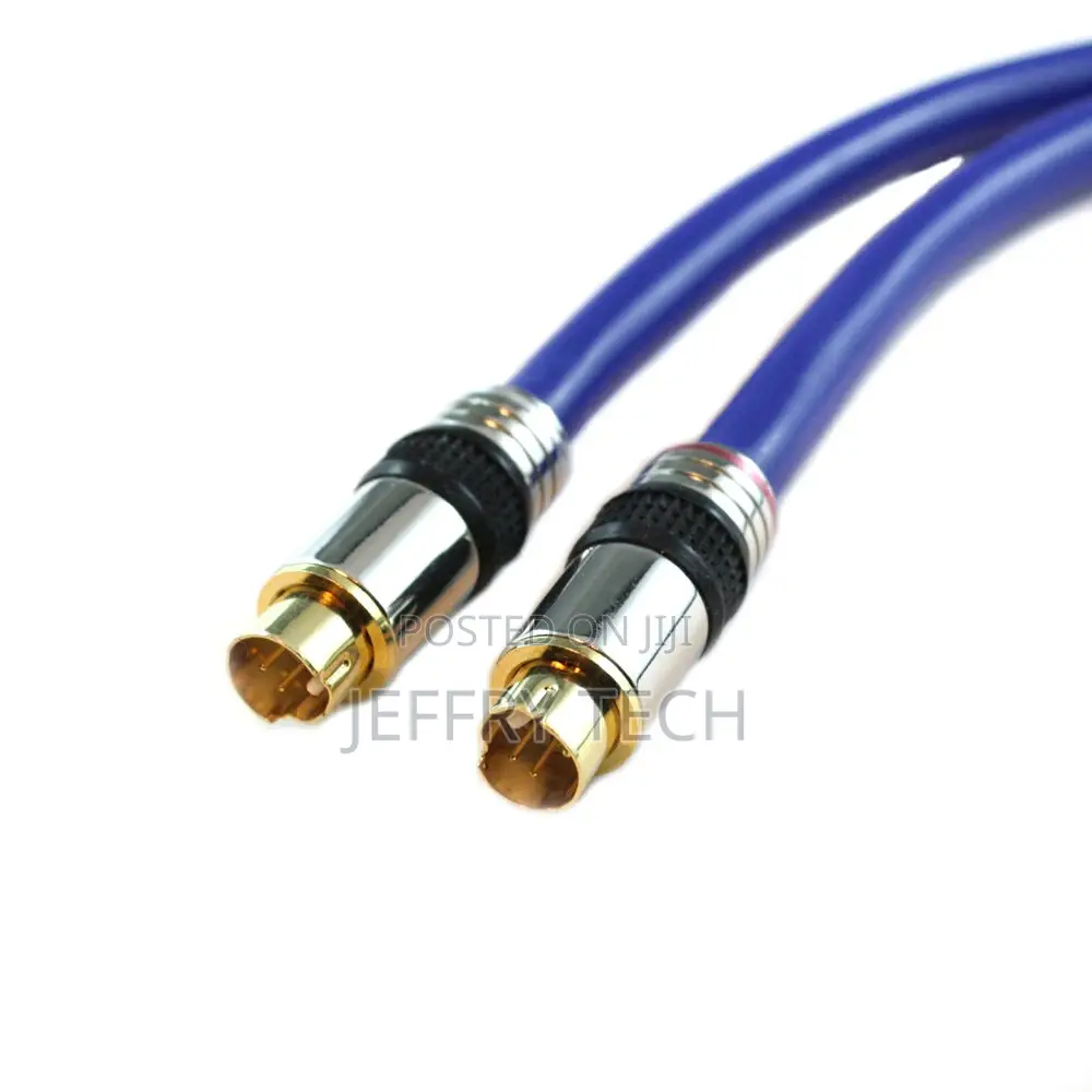 5m Mini Din 4-Pin S-Video Svideo Cable for TV/VCR/DVD/CABLE