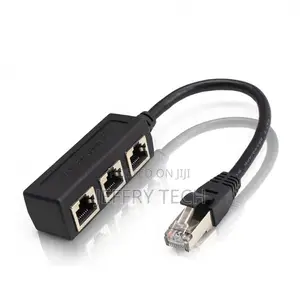 RJ45 Ethernet 1 to 3 Ports LAN Splitter Adapter Cable Networ