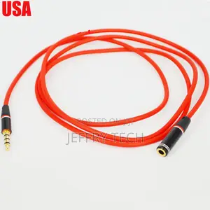 Red 1.2 Meter 3.5mm 4 Position TRRS Headset Extension Cable