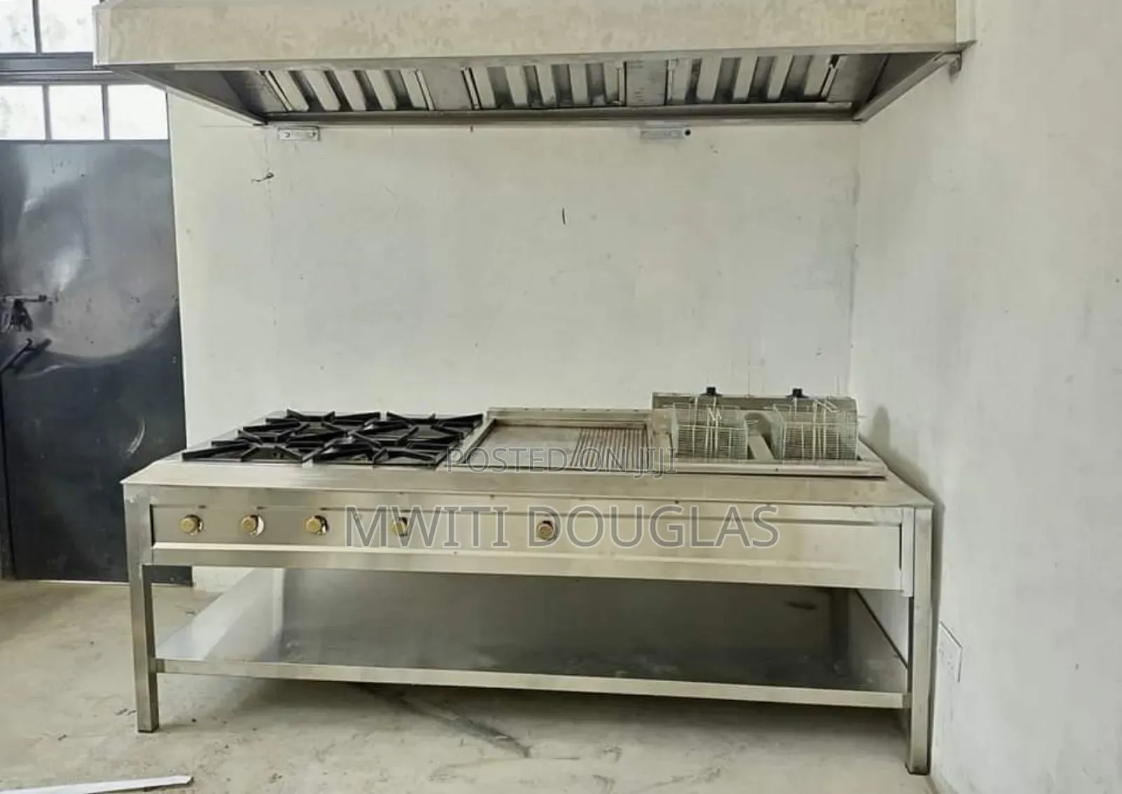 Four Burner Combined Kitchen Unit