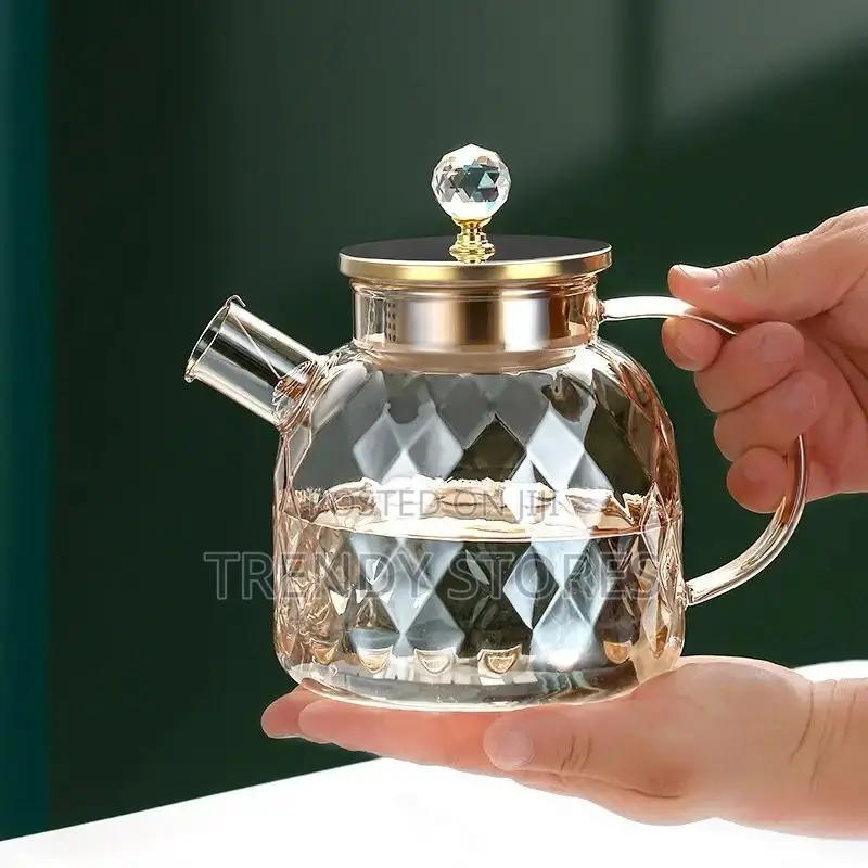 Diamond Texture Glass Kettle