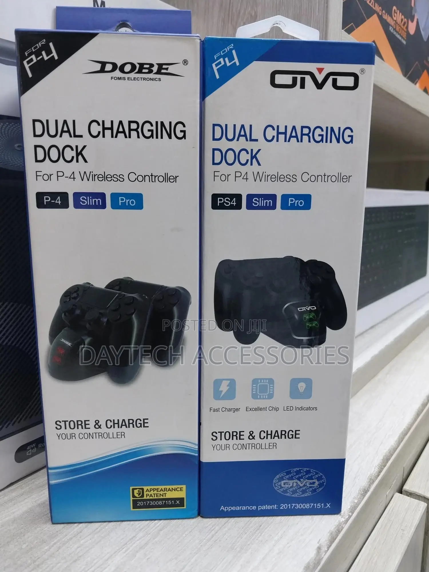 Dobe Ps4 Dual Charging Dock Compact Station Black for Ps4