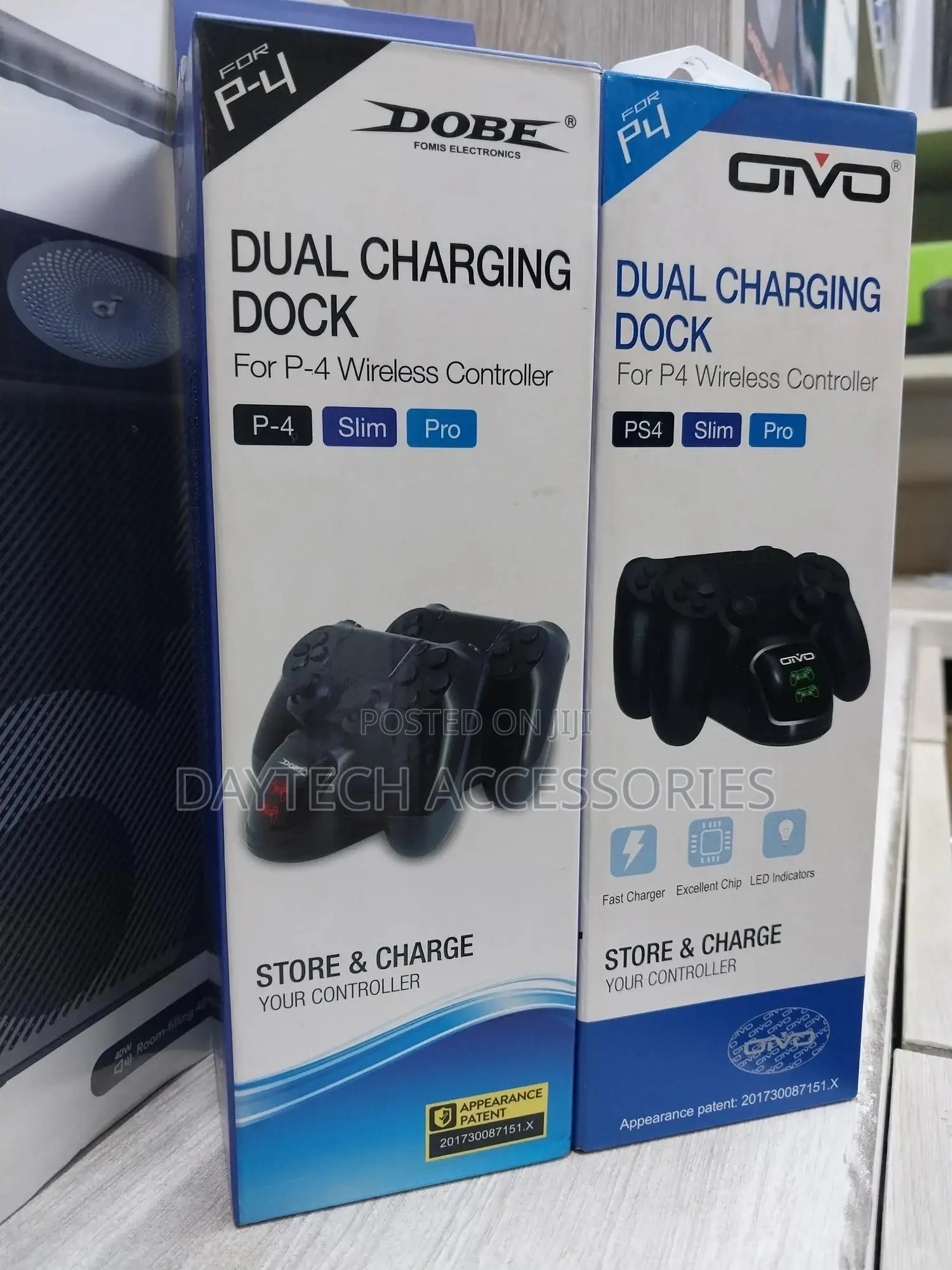Dobe Ps4 Dual Charging Dock Compact Station Black for Ps4